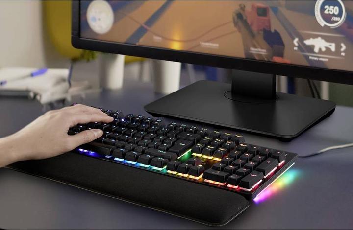 Actual product image Renkforce Mechanical USB gaming keyboard with RGB lighting (DE, Cable)
