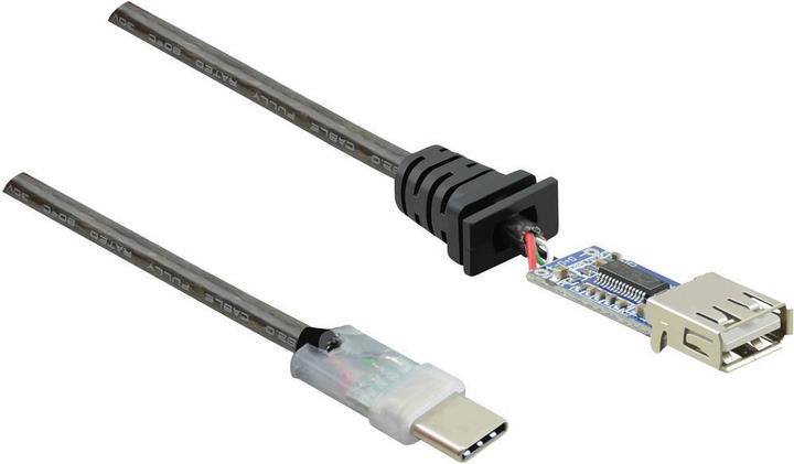 Actual product image Renkforce USB 2 Repeater cable with USB Type-C plug 7.5 m (7.50 m, USB 2.0, 2.50 W)
