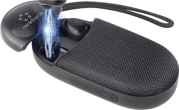 Produktbild Renkforce 2-in-1 True Wireless Kopfhörer und Lautsprecher (ANC, 4 h, Kabelgebunden)