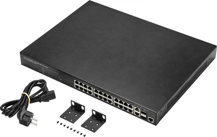 Produktbild Renkforce Managed Switch mit 24 Anschlüssen, Gigabit, POE (24 Ports)