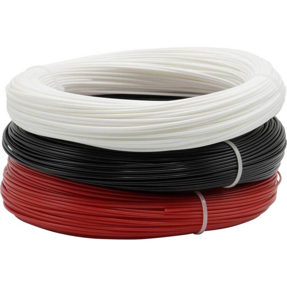 Renkforce Filament Test-Sets PETG (PETG, 1.75 mm, 600 g, Schwarz, Rot, Weiss), 3D Filament, Rot, Weiss, Schwarz