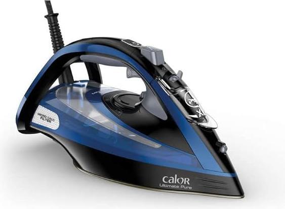 Actual product image Calor FV9834C0 strijkijzer Droog- & stoomstrijkijzer Durilium AirGlide Autoclean soleplate Zwart, Blauw 30 (3000 W, 240 g/min)