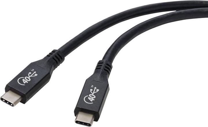 Actual product image Renkforce USB4 USB-C to USB-C 8K 60 Hz 40 Gbps Cable, 0.8 M (0.80 m, USB 4.0, 100 W)