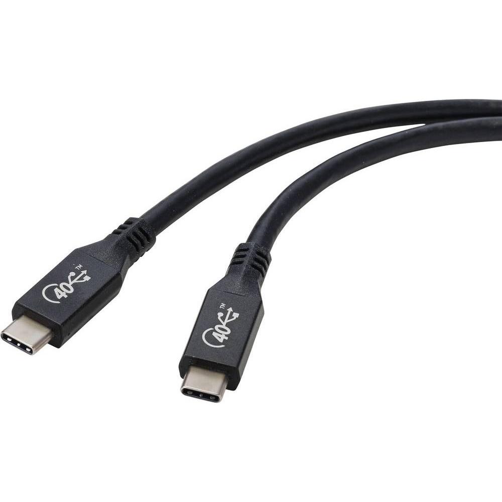 Thumbnail - Renkforce USB4 USB-C auf USB-C 8K 60 Hz 40 Gbps Kabel, 0.8 M (0.80 m, USB 4.0), USB Kabel