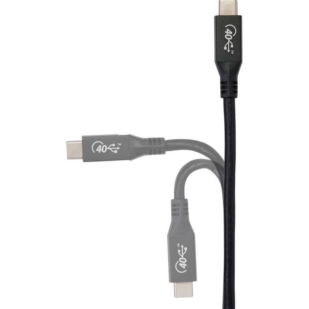 Thumbnail - Renkforce USB4 USB-C auf USB-C 8K 60 Hz 40 Gbps Kabel, 0.8 M (0.80 m, USB 4.0), USB Kabel
