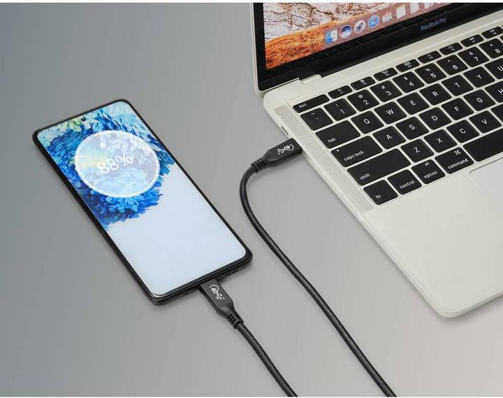 Actual product image Renkforce USB4 USB-C to USB-C 8K 60 Hz 40 Gbps Cable, 0.8 M (0.80 m, USB 4.0, 100 W)