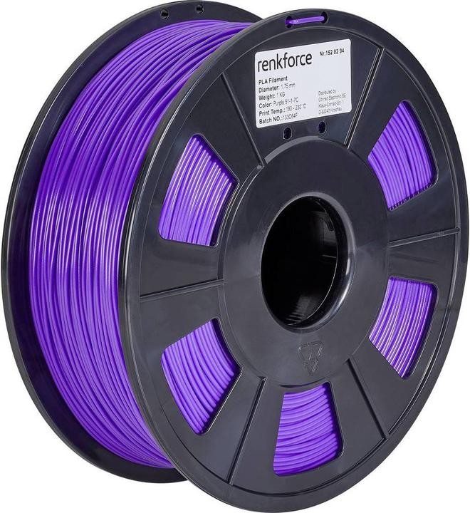 Actual product image Renkforce Filament PLA (PLA, 1.75 mm, 1000 g, Violet)