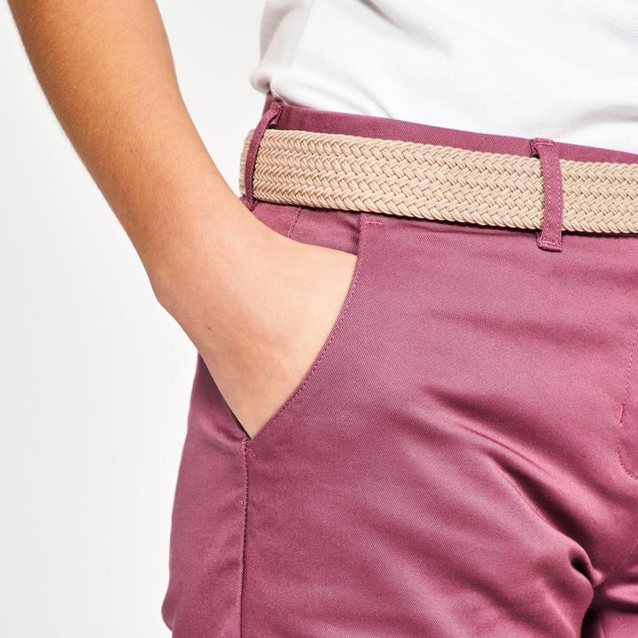 Image du produit Inesis Short chino golf en coton femme, MW500 violet grisé (Bande de fréquences 38 (2600 MHz))