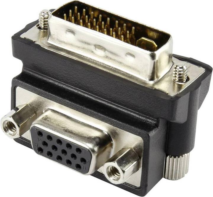 Produktbild Renkforce DVI/VGA 90° Winkel-Adapter (DVI, VGA)