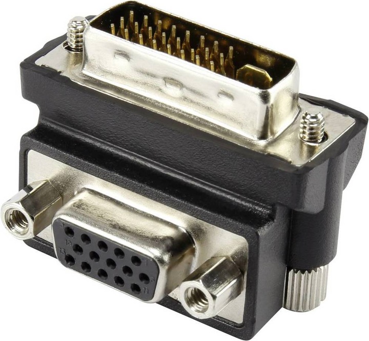 Immagine prodotto Renkforce Adattatore DVI/VGA con angolo di 90° (DVI, VGA)