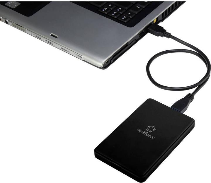 Immagine prodotto Renkforce 6,35 cm (2,5"³) Custodia per disco rigido SATA in gomma USB 3 (2.5")