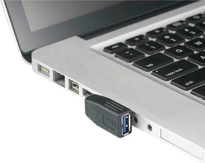 Produktbild Renkforce USB 3 Adapter A-Stecker zu A-Buchse 90° seitlich nach rechts gewinkelt (USB 3.0, 4.50 W)