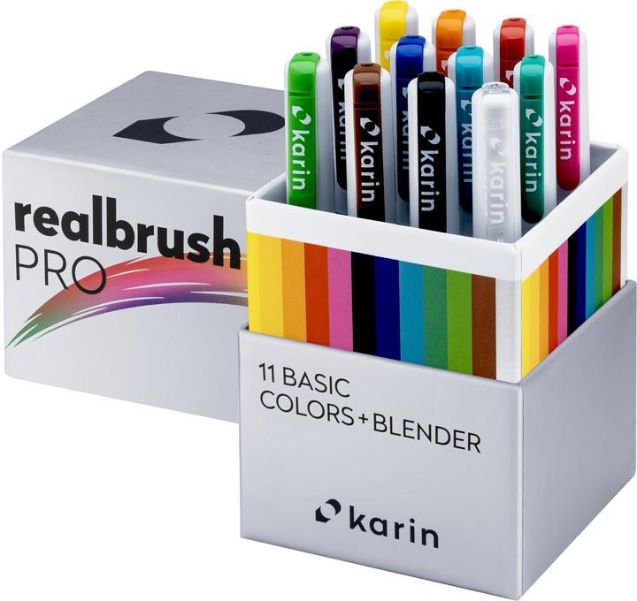 Produktbild Karin Real Brush Pen Pro 0.4mm (12x)