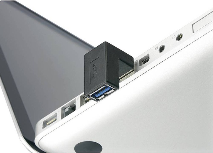 Actual product image Renkforce USB 3 adapter A male to A female angled 90° downwards (USB 3.0)