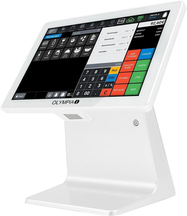 Olympia Registrierkasse TS10 inkl. eingebautem Scanner (ohne TSE-Lizenz) weiss