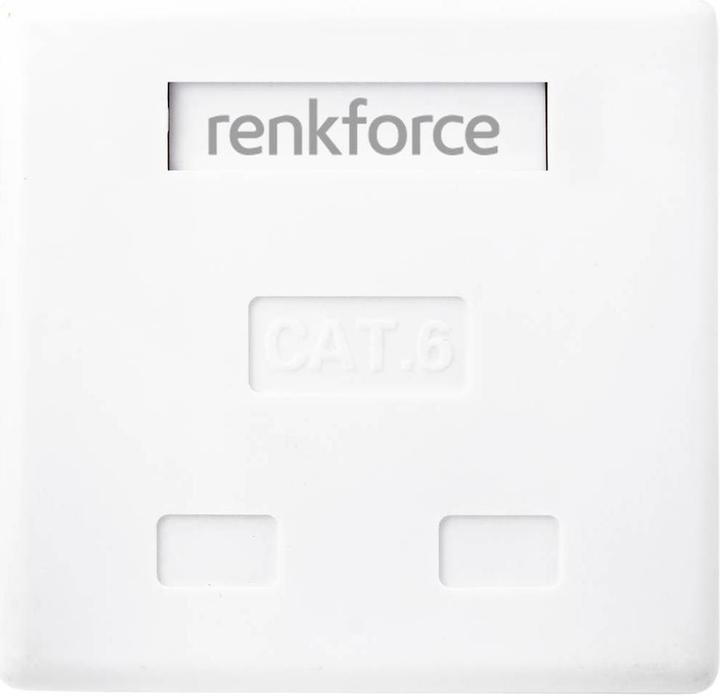 Produktbild Renkforce STP CAT6 Aufputzdose, zwei Anschlüsse (CAT6, 0.06 m)