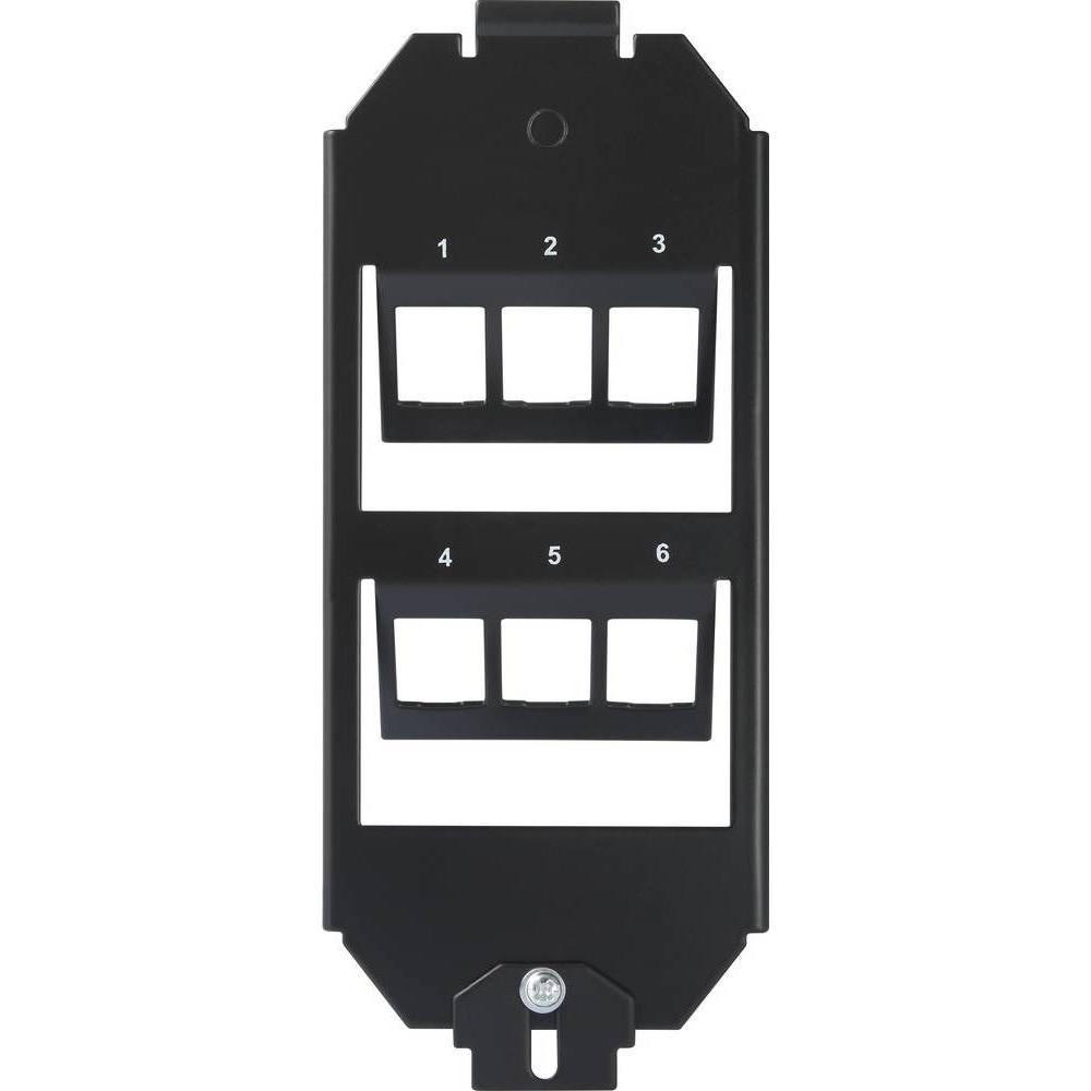 Thumbnail - Renkforce Bodenhalterung für 6 Keystone-Anschlüsse, RAL 9005 (Keystone Modulhalter), Netzwerk Zubehör