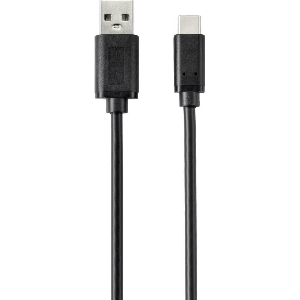 Thumbnail - Renkforce USB 2 USB-C auf USB-A Verbindungskabel mit antimikrobieller Oberfläche 1 m (1 m, USB 2.0), USB Kabel