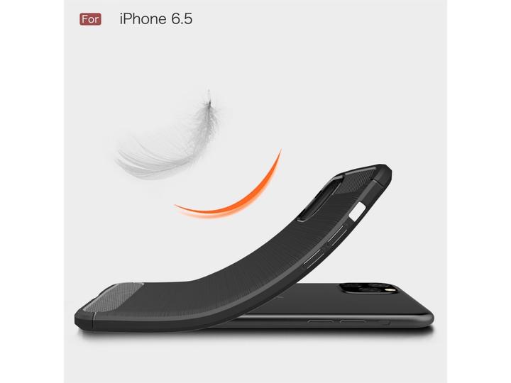 Immagine prodotto Screenguard Custodia Apple iPhone 11 Pro Max Carbon Brushed Soft TPU (Apple iPhone 11 Pro Max)