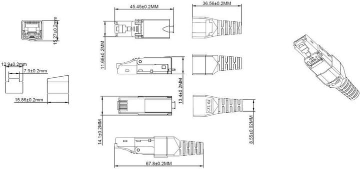 Produktbild Renkforce CAT6 Feldkonfektionsstecker