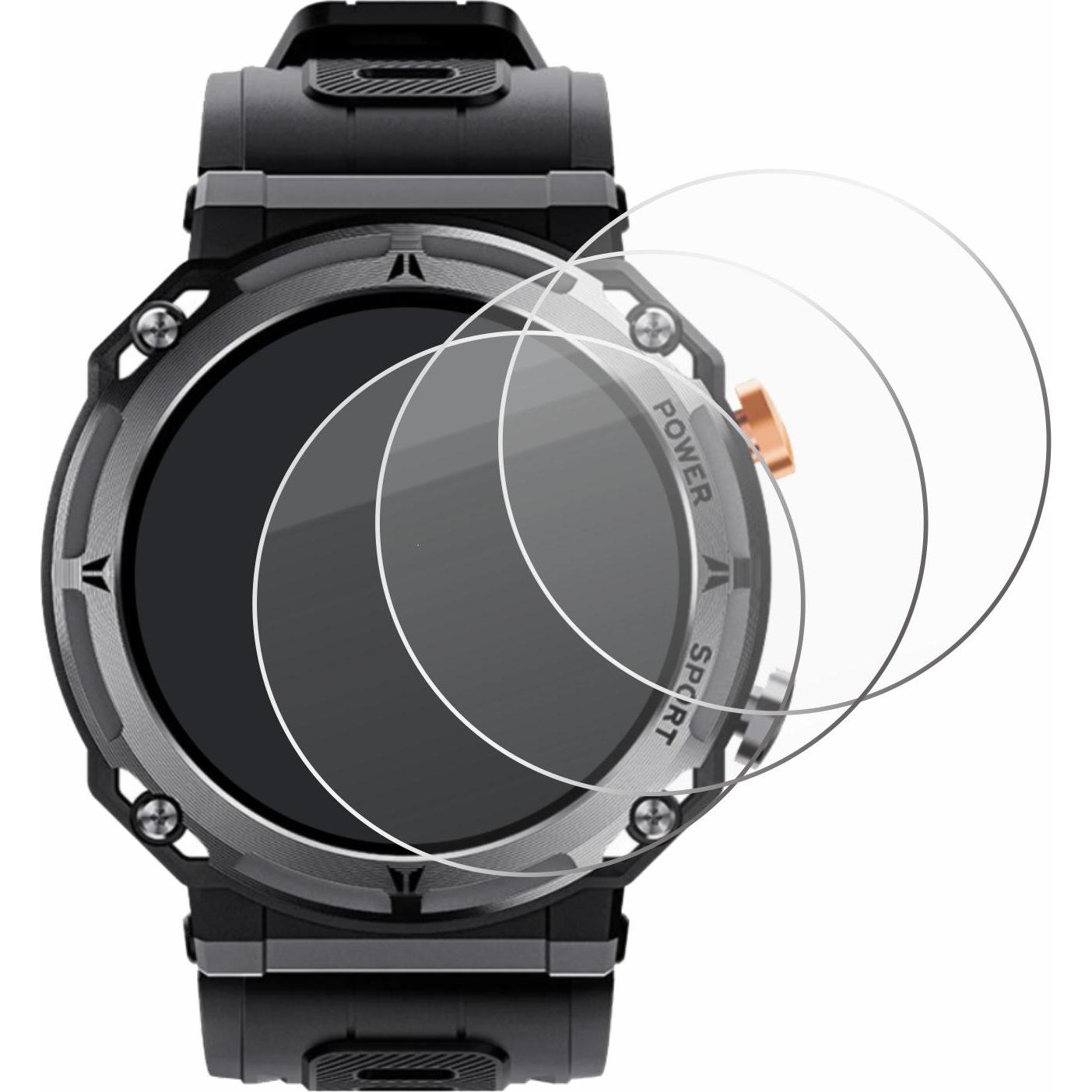 Thumbnail - BROTECT Panzerglas Displayschutz 9H Schutzglas Glas Klar Transparent, Smartwatch Schutzfolie, Transparent