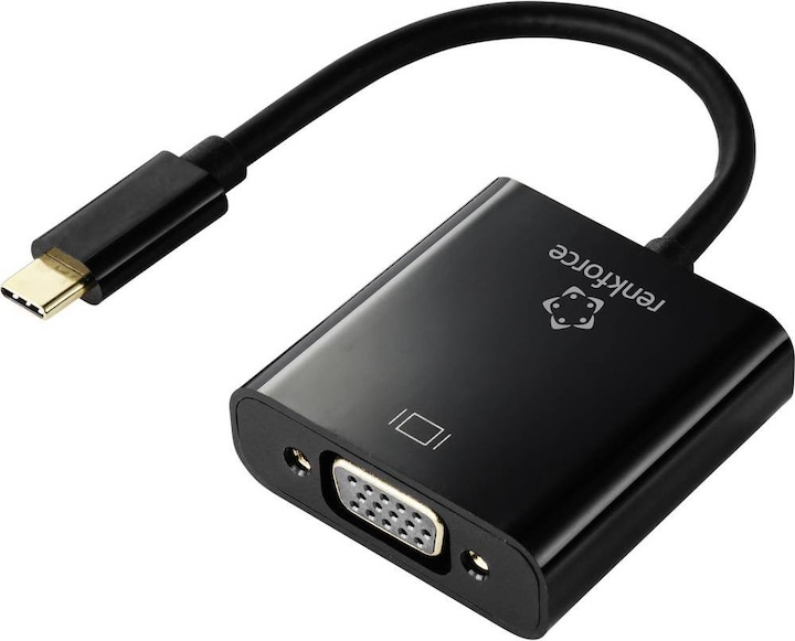 Image du produit Renkforce Adaptateur USB-C mâle vers VGA femelle (VGA, USB-C, 10 cm)