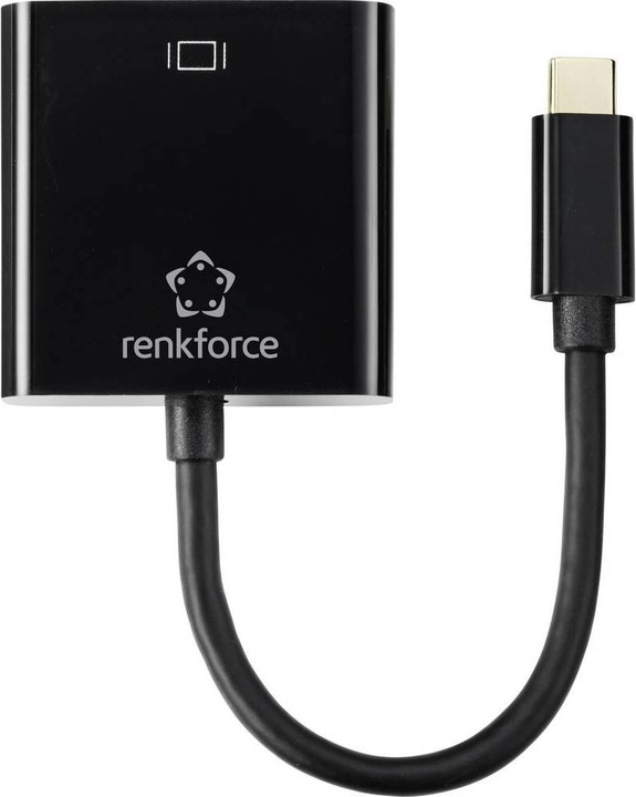 Image du produit Renkforce Adaptateur USB-C mâle vers VGA femelle (VGA, USB-C, 10 cm)