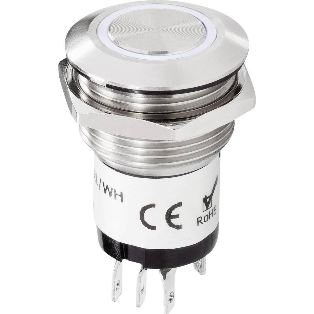 Renkforce, Klingel + Türsprechanlage, Klingeltaster flach 22 mm LED