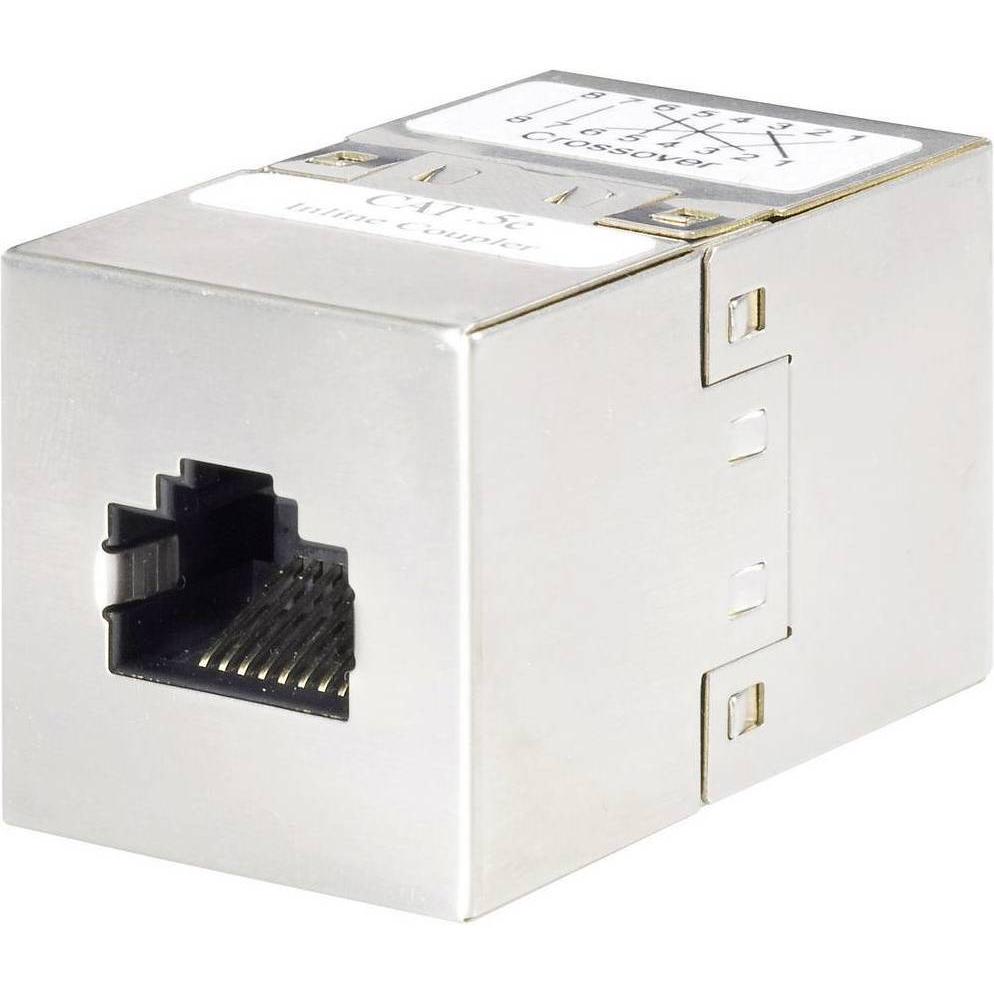 Renkforce RJ45 Doppelkupplung CAT 5e - gekreuzt (S/STP, CAT5e), Netzwerkkabel