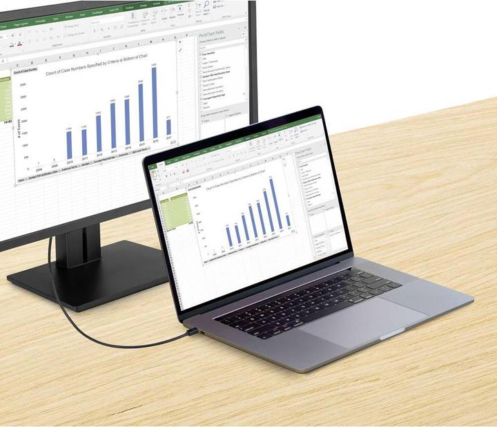 Actual product image Renkforce Mini DisplayPort to DisplayPort connection cable 0.5 m (0.50 m)