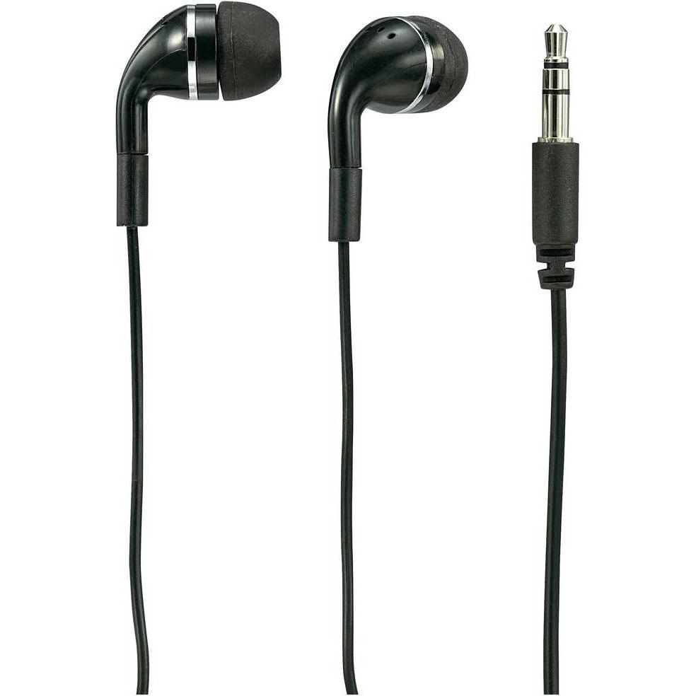 Renkforce In-Ear Ohrhörer (keine Geräuschunterdrückung, Kabelgebunden), Kopfhörer, Schwarz