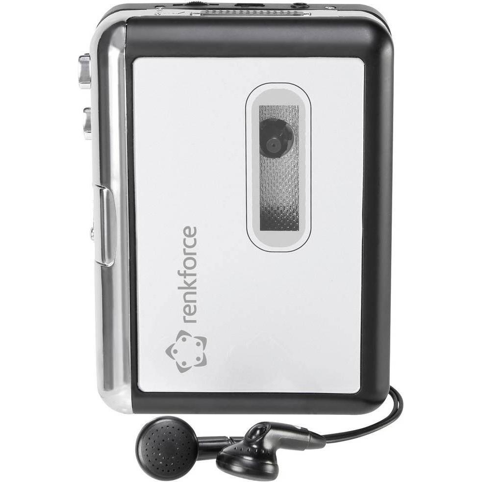 Thumbnail - Renkforce Kassetten Digitalisierer, MP3 Player + Portable Audiogeräte, Schwarz, Silber, Grau
