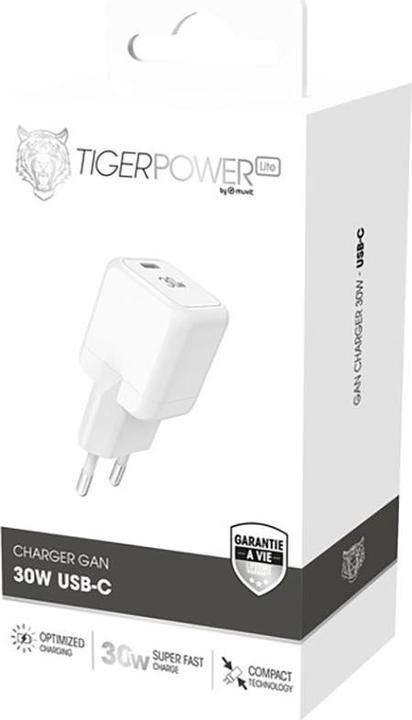 Produktbild Tiger Power Lite Chargeur Secteur Gan 30w USB-C (30 W)