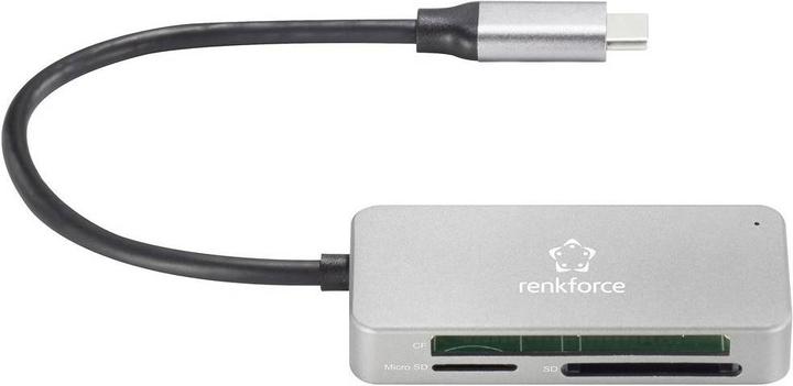 Produktbild Renkforce Externer USB 3.2 Gen1 (USB 3.0) Speicherkartenleser USB-C (USB-C 3.2 Gen 1)