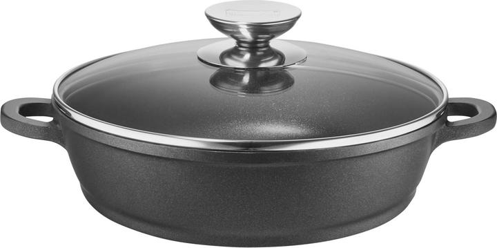 Actual product image Berndes Serving Pan with Glass Lid Induction (32 cm, Frying pan, Cast aluminium)