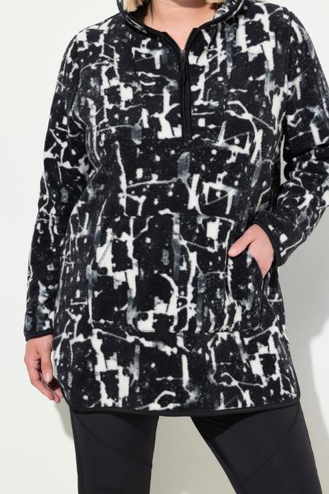 Produktbild Ulla Popken Longpullover, Teddyfleece, Kapuze, Langarm (58)