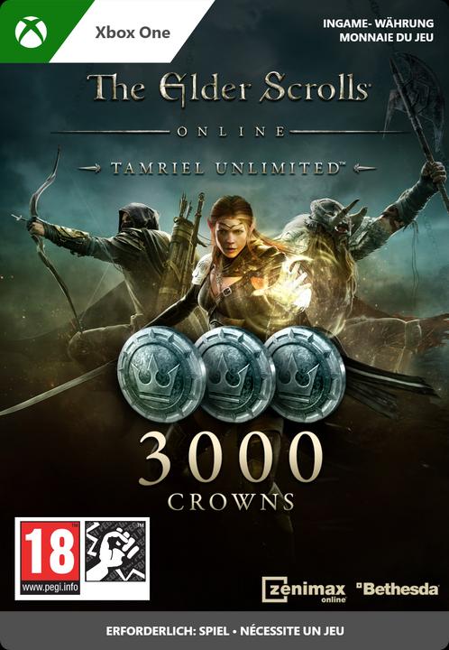 Produktbild Microsoft The Elder Scrolls Online: Tamriel Unlimited Edition 3000 Crowns