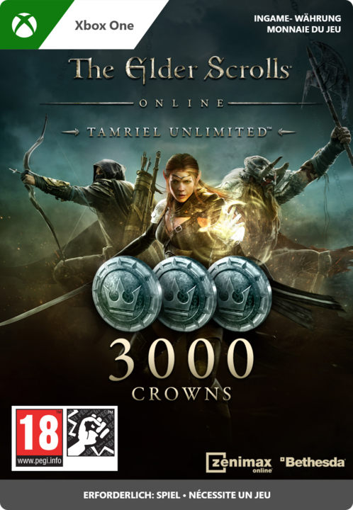 Actual product image Microsoft The Elder Scrolls Online: Tamriel Unlimited Edition 3000 Crowns