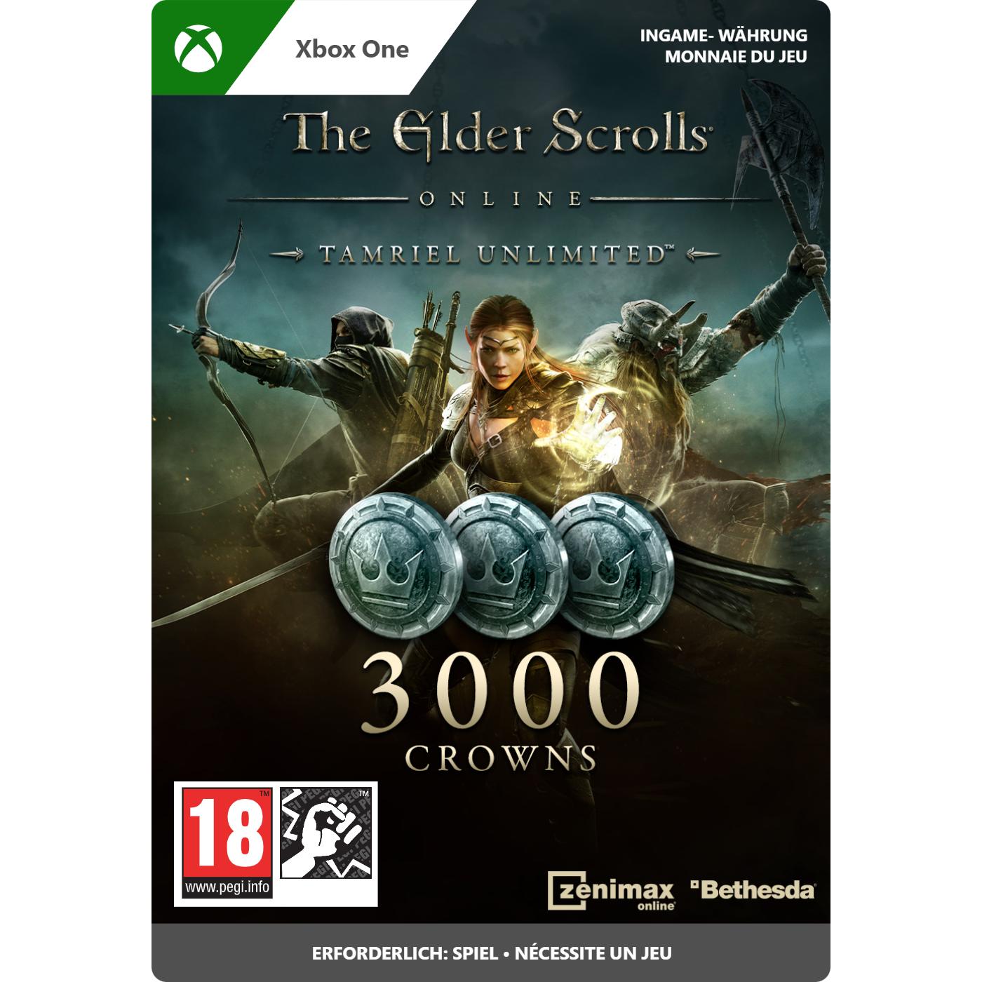 Thumbnail - Microsoft The Elder Scrolls Online: Tamriel Unlimited Edition 3000 Crowns, Ingame Währung