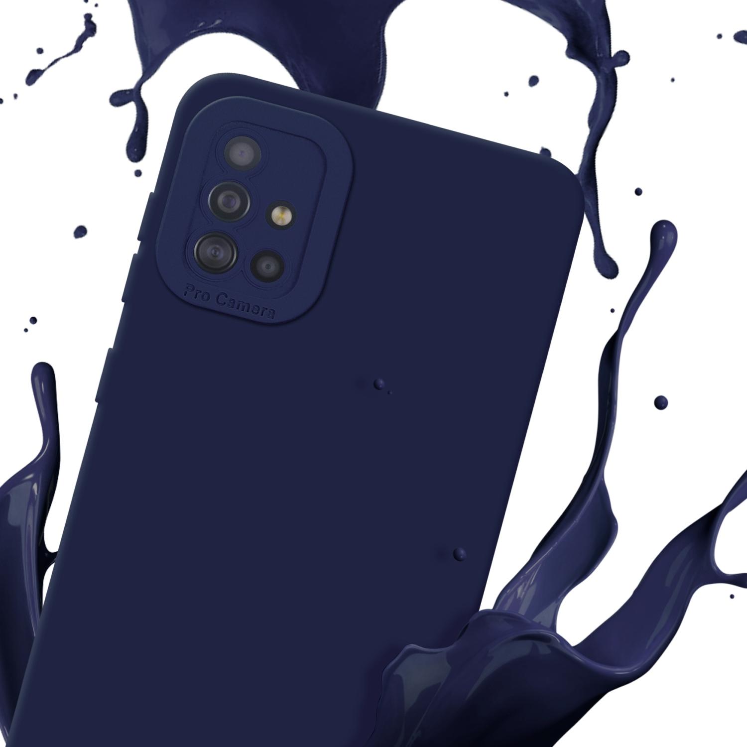 Thumbnail - Cadorabo Hülle für Samsung Galaxy A51 4G / M40s im TPU Fluid LM162 Style (Samsung Galaxy M40s), Smartphone Hülle, Blau