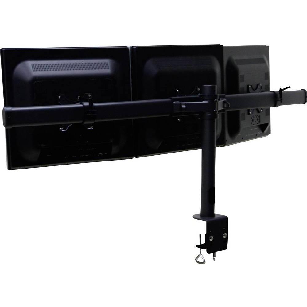 Thumbnail - SpeaKa Professional LCD-Monitorarm für drei Monitore, Tischmontage (Tisch, 24"), Monitor Halterung, Schwarz