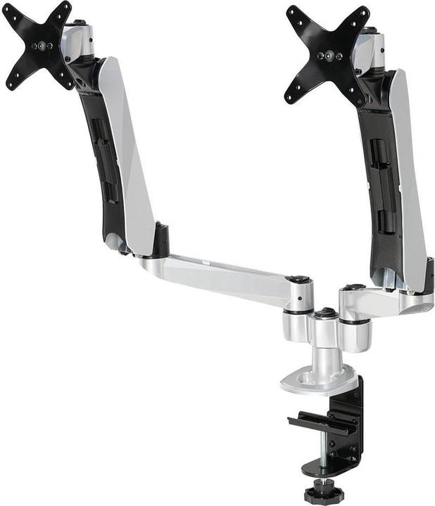 Produktbild SpeaKa Professional SuperFlex 2fach Monitorhalter, Tischmontage mit Gasdruck-Technik mit Grommet- und C-Klemme (Tisch, 27", 9 kg)