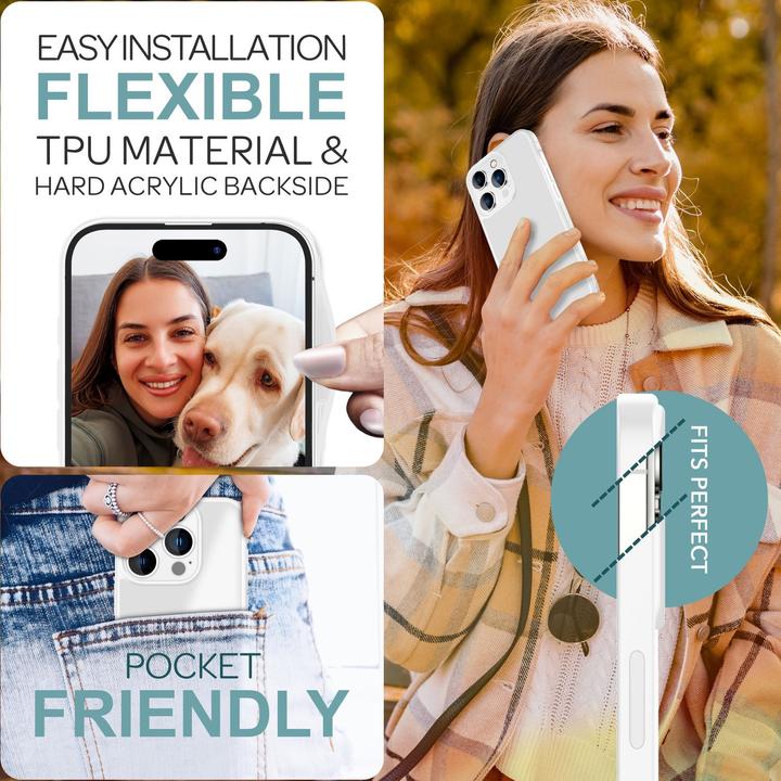 Actual product image Nalia Matte hybrid cover semi-transparent (Apple iPhone 16 Pro)
