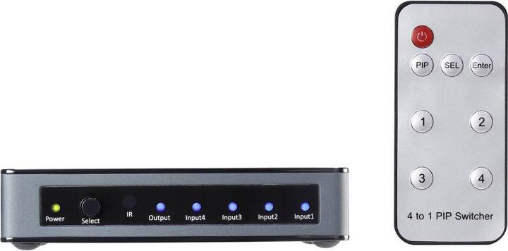 Produktbild SpeaKa Professional 4 Port UHD HDMI Switch mit PIP-Funktion
