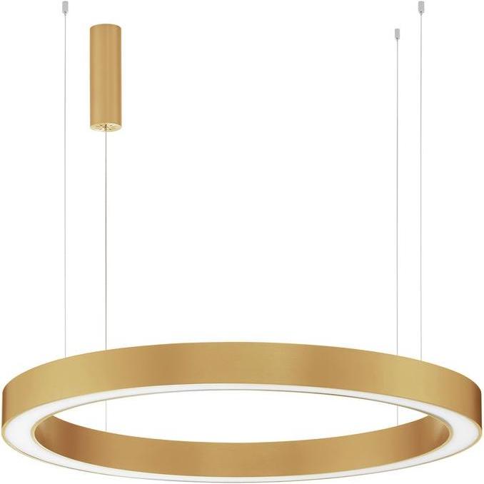 Nova Luce, Pendelleuchte, MORBIDO LED Pendelleuchte Messing 80W Steuerbare Lichtfarbe 200x100cm dimmbar 9345646