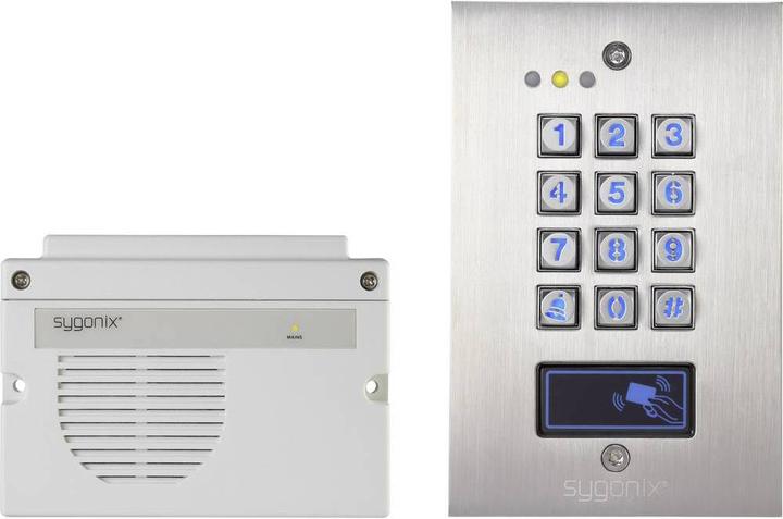 Produktbild Sygonix Transpondercodeschloss, IP66, UP (Elektronische Zahlenkombination, Schlüsselkarte)