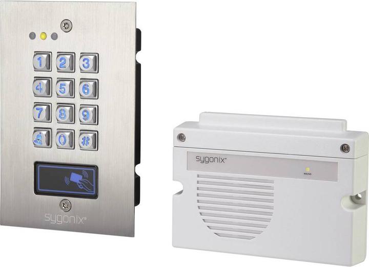 Produktbild Sygonix Transpondercodeschloss, IP66, UP (Elektronische Zahlenkombination, Schlüsselkarte)