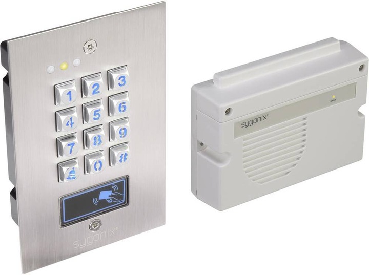 Produktbild Sygonix Transpondercodeschloss, IP66, UP (Elektronische Zahlenkombination, Schlüsselkarte)