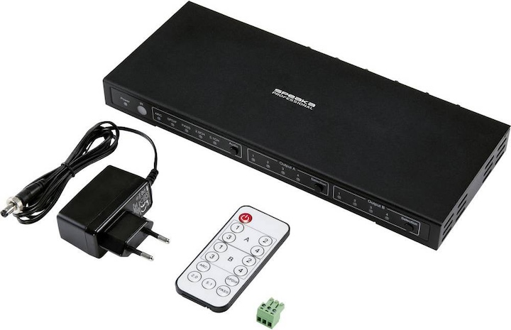 Produktbild SpeaKa Professional 4x2 HDMI-Switch mit Audio Extraktor