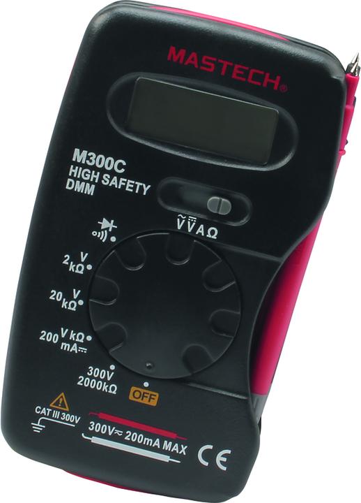 Produktbild Steffen Messgerät Digital 0-500V AC, Multimeter M300C (CAT III 300V)